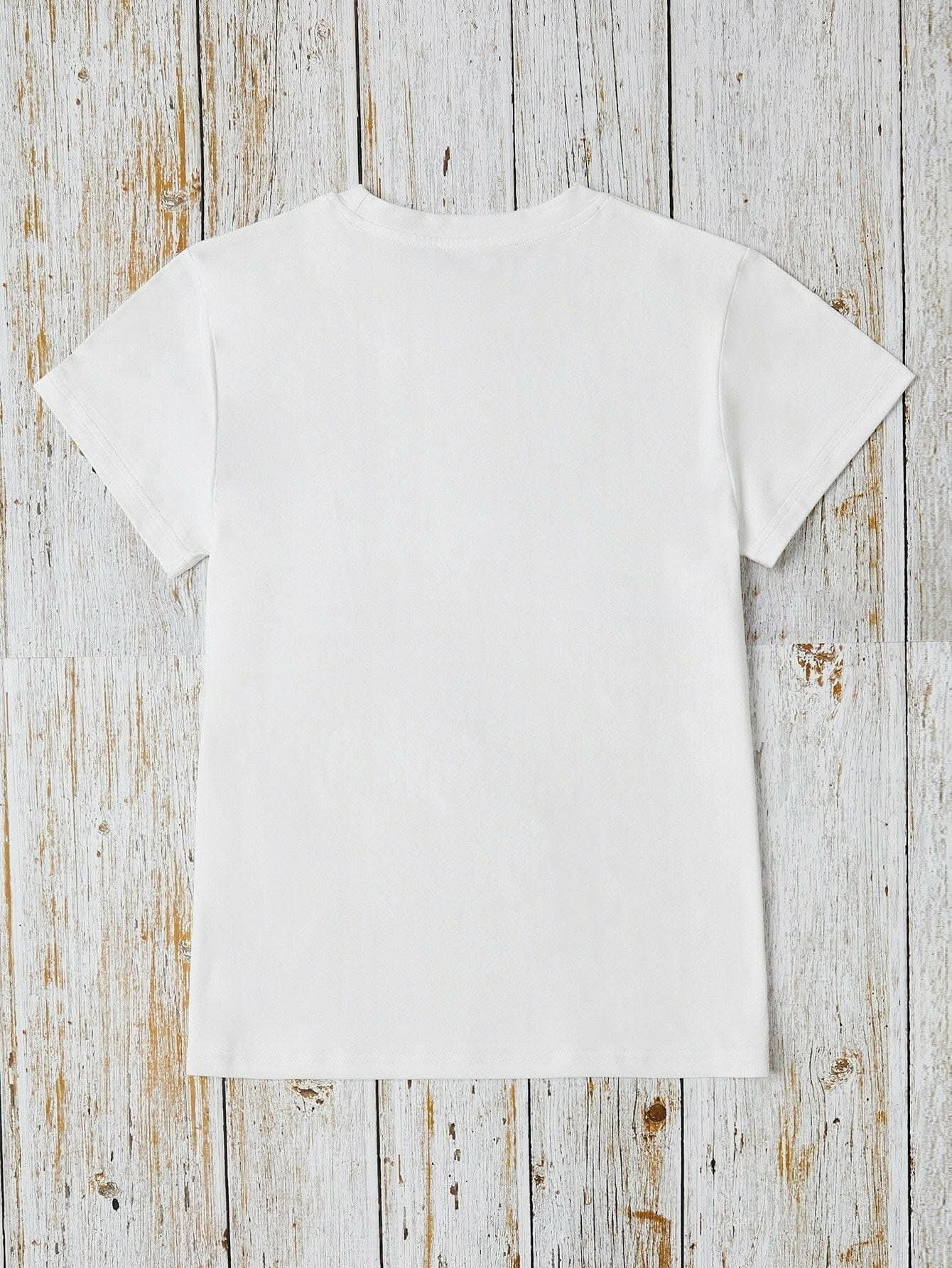 Graphic print tee - casual style - Love Salve